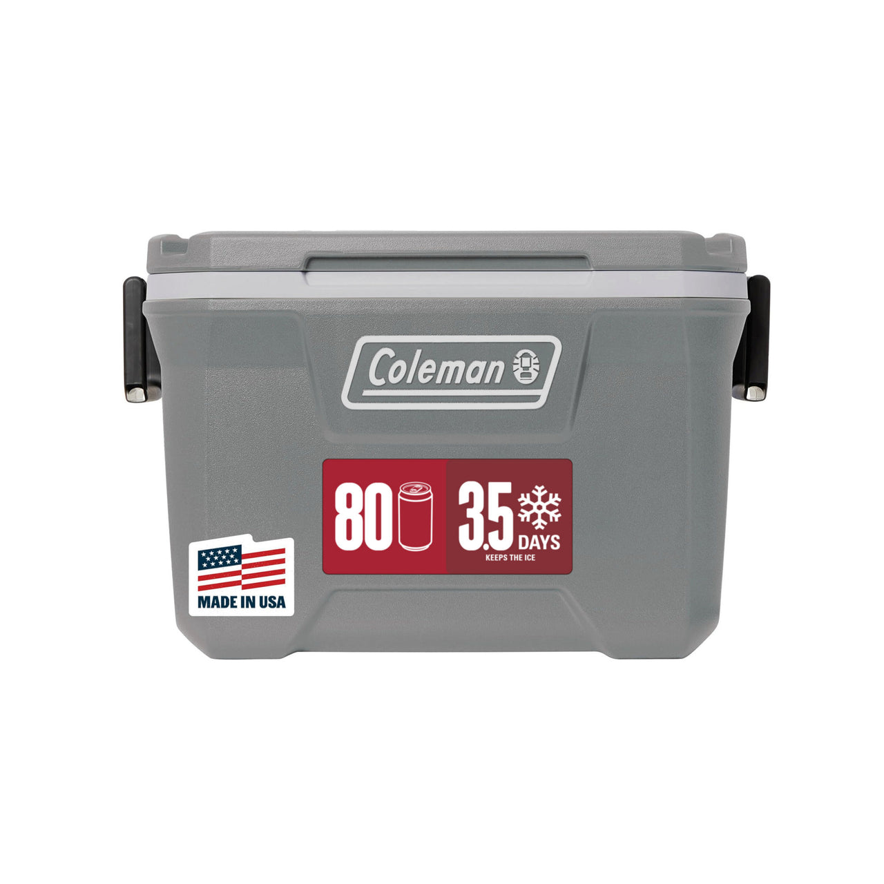 Coleman Classic Series 52-Quart Hard Cooler | Rock Grey | Cup Holder
