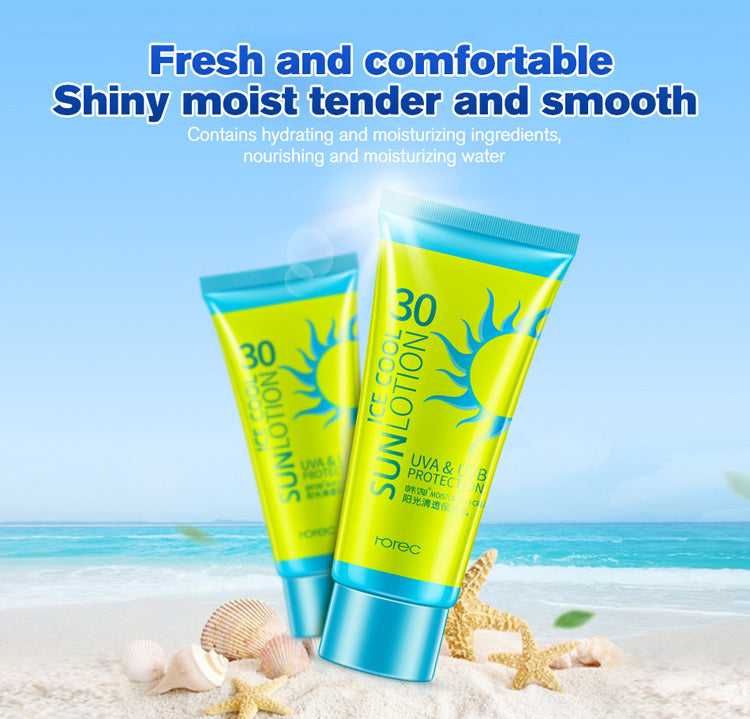 SPF 30 Sunscreen Clear Facial Cream, Moisturizing Lotion