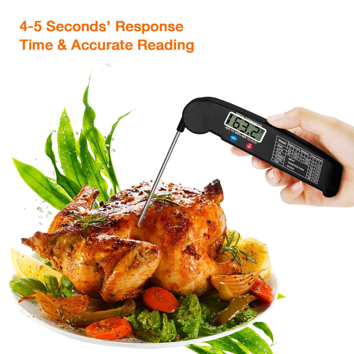 Instant Read Digital Cooking Meat Thermometer