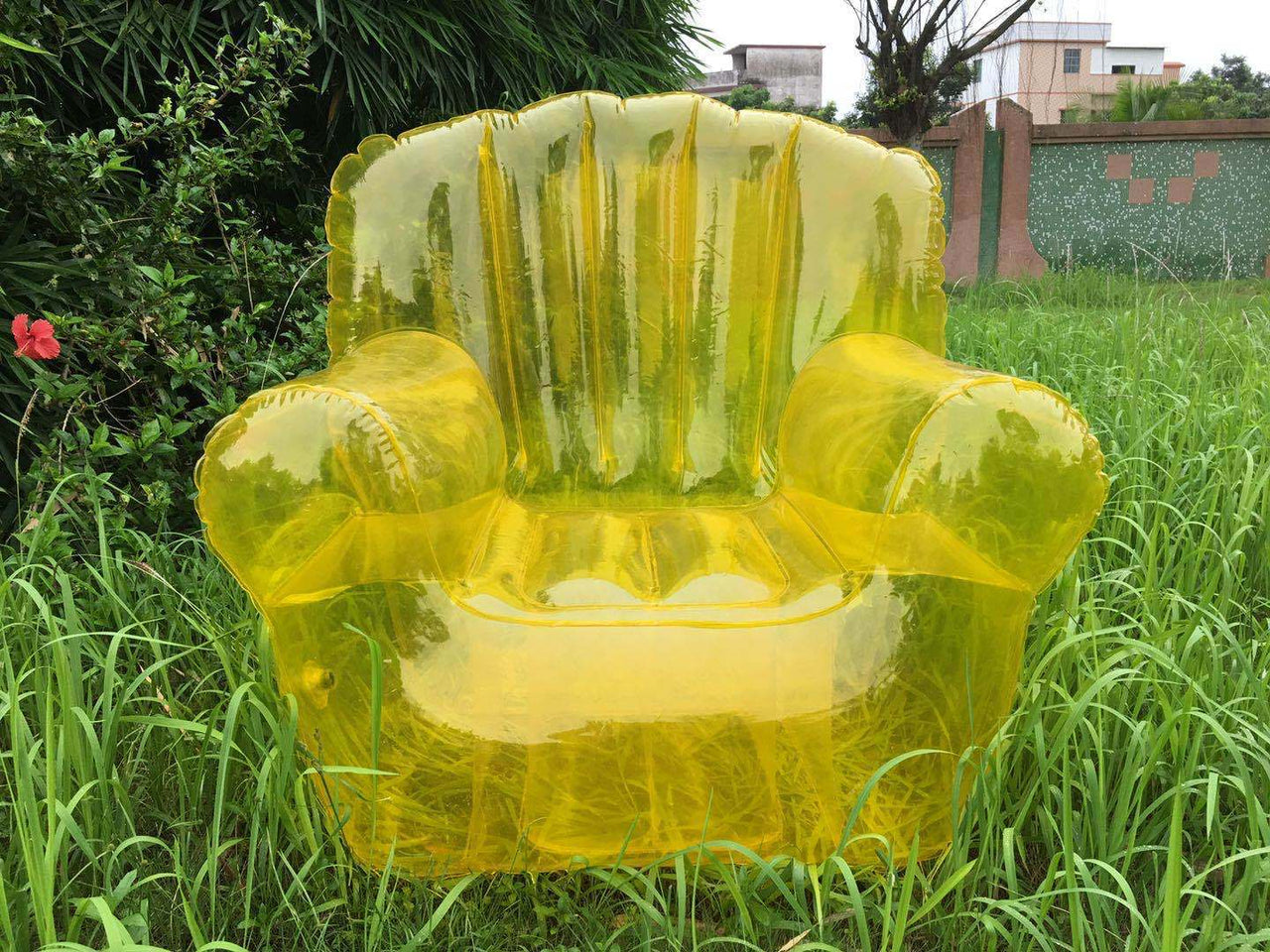 PVC Transparent Inflatable Home Single Sofa