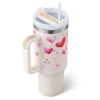 Thumbnail for Ochapa 40 Oz Tumbler With Handle, Straw, Insulated, Stainless Steel Spill Proof Mug