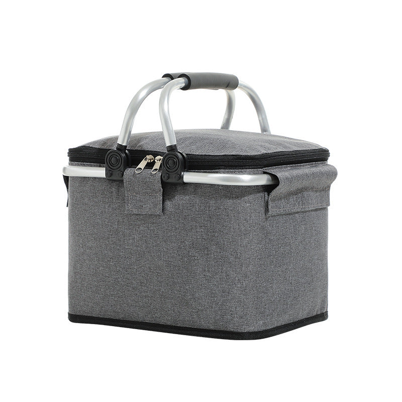 Folding Picnic Basket Cooler Bag