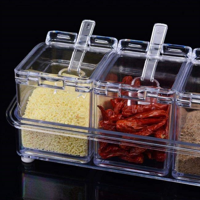 Seasoning Storage Box Spices Condiment Dispenser