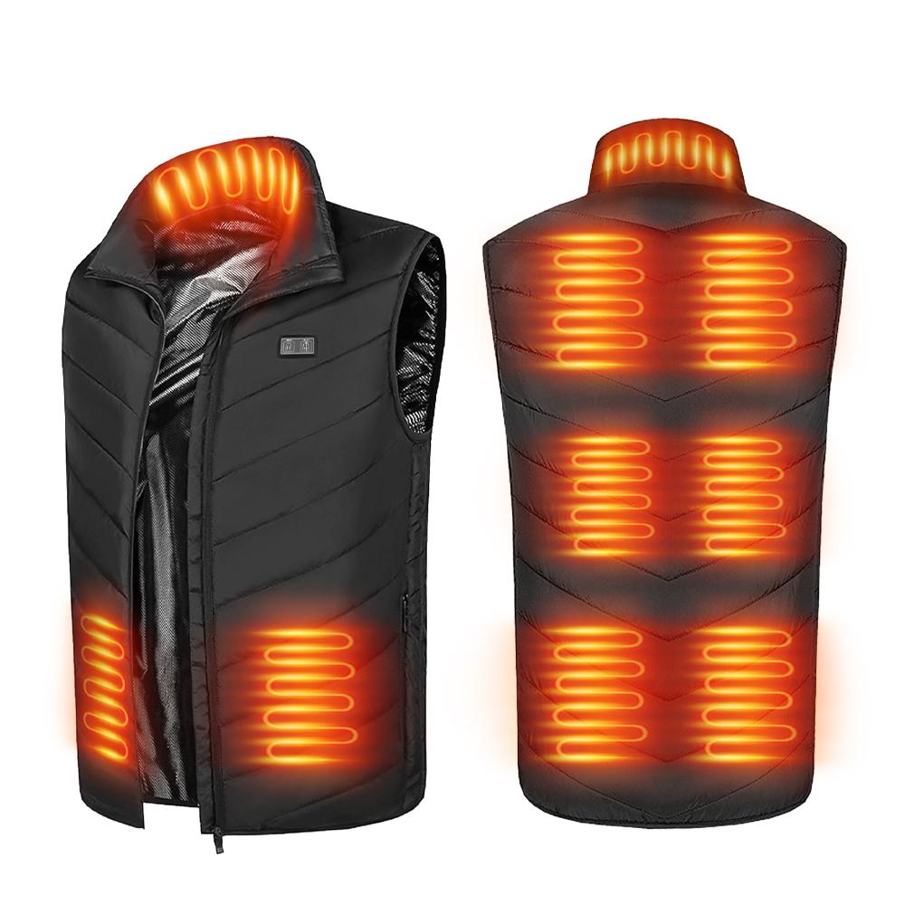 Men's Lightweight Electric USB Warm Vest Nine-zone Heating