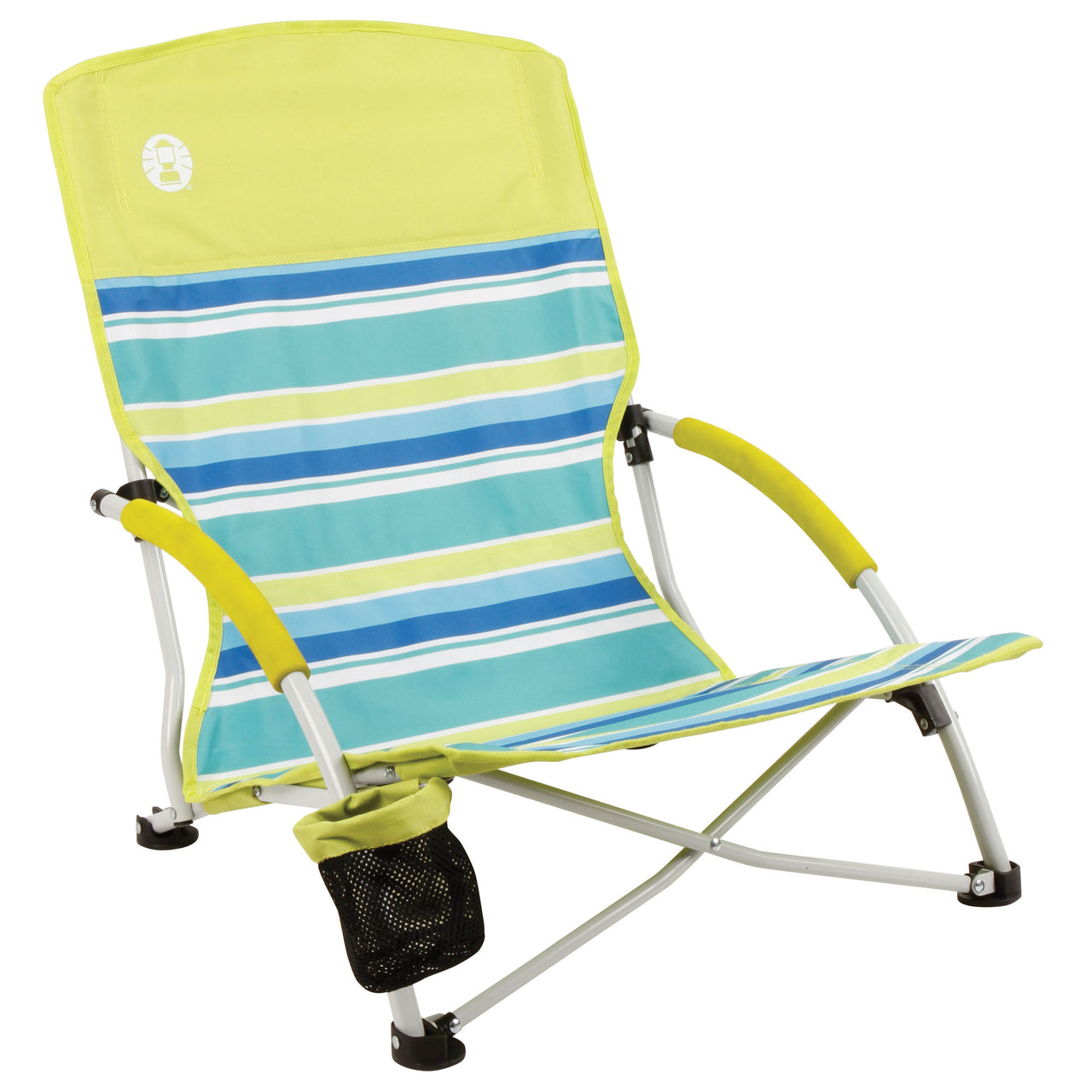 Coleman Utopia Breeze™ Beach Sling Chair | Yellow | Cup Holder | Supports Up To 250 lbs