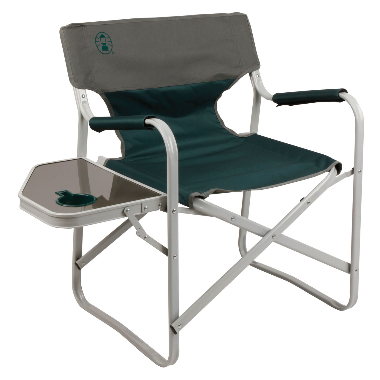 Coleman Outpost™ Deck Chair | Green | Cup Holder | Strong Steel Frame