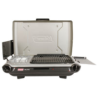 Thumbnail for Coleman Deluxe Tabletop Propane 2-in-1 Grill/Stove | 2-Burner | Black | Push-Button Ignition