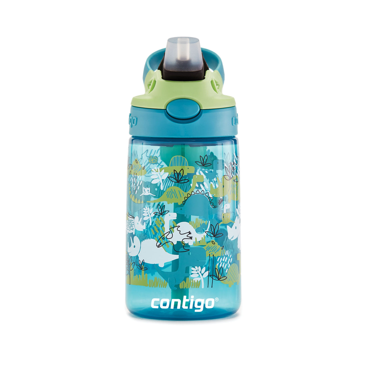 Contigo® Kids Straw Water Bottle with AUTOSPOUT® Lid | 14oz | Dinos