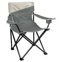 Thumbnail for Coleman Big & Tall Quad Camping Chair | Seat width is 24 | Grey | Cup Holder
