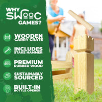 Thumbnail for Kubb Yard Game With Crate