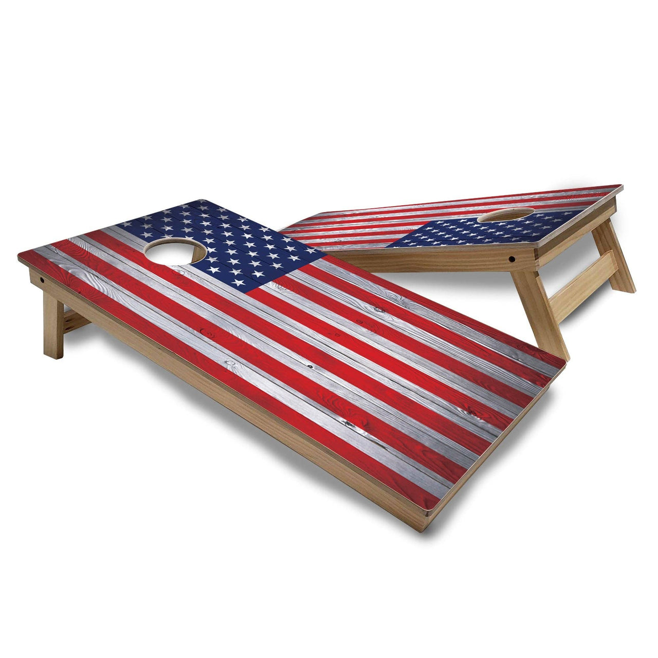 American Flag Cornhole Set