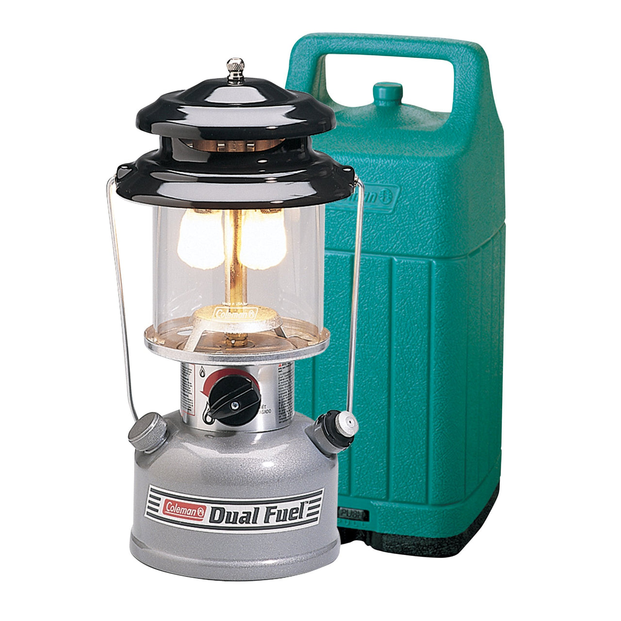 Coleman Premium Dual Fuel™ Lantern with Case | Grey | Adjustable Brightness