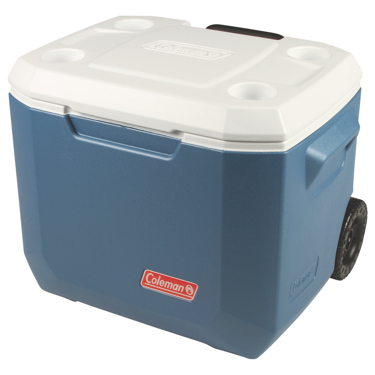 Coleman® 50-Quart Xtreme® 5-Day Hard Cooler with Wheels | Blue | Cup Holder | Supports Up To 250 lbs