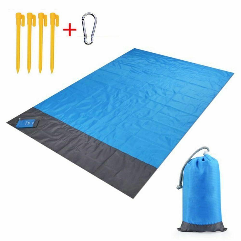 Pocket Picnic Waterproof Beach Mat Sand Free Blanket