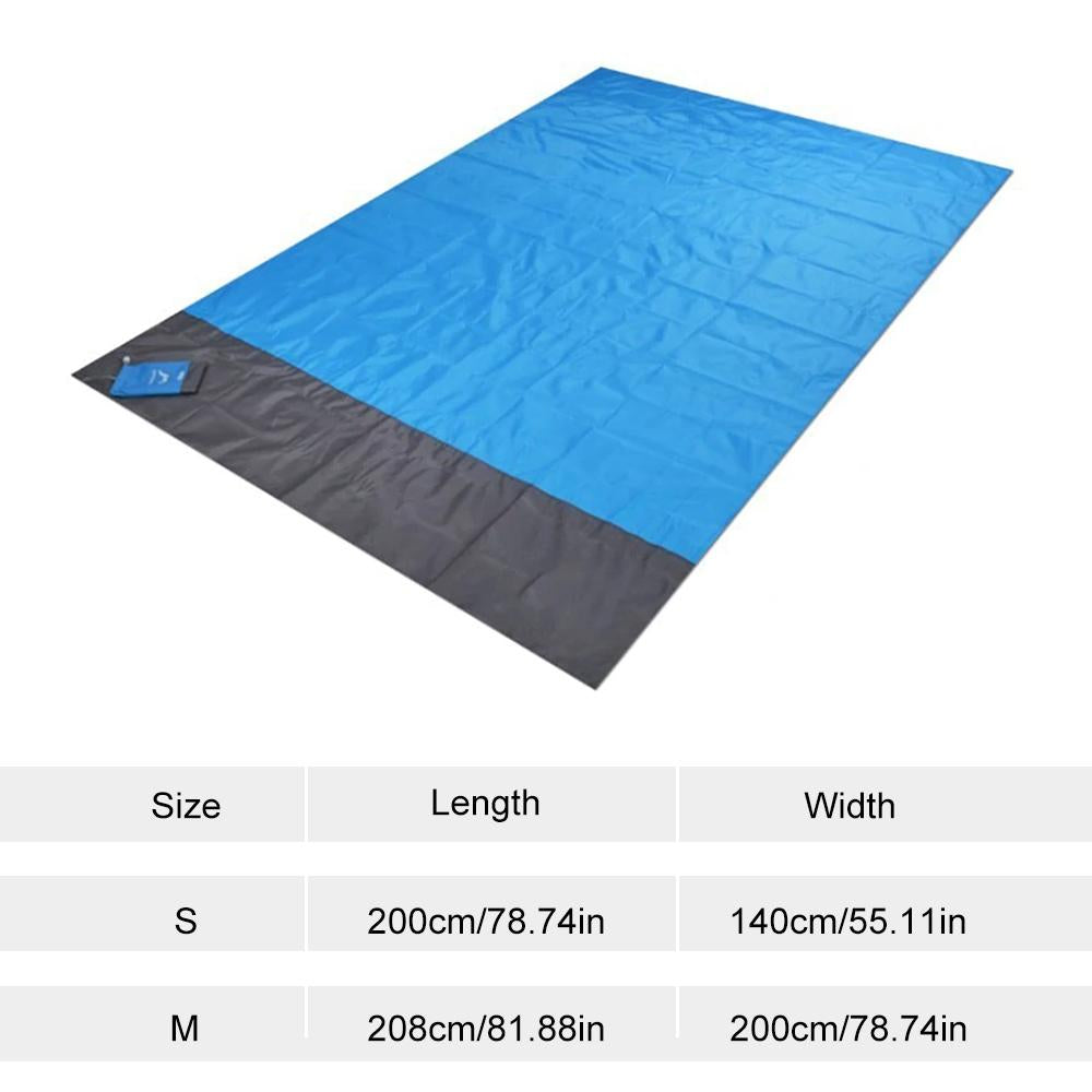 Pocket Picnic Waterproof Beach Mat Sand Free Blanket