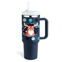 Thumbnail for Ochapa 40 Oz Tumbler With Handle, Straw, Insulated, Stainless Steel Spill Proof Mug