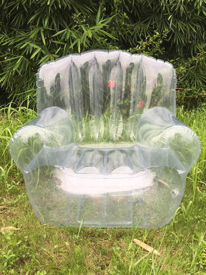 PVC Transparent Inflatable Home Single Sofa