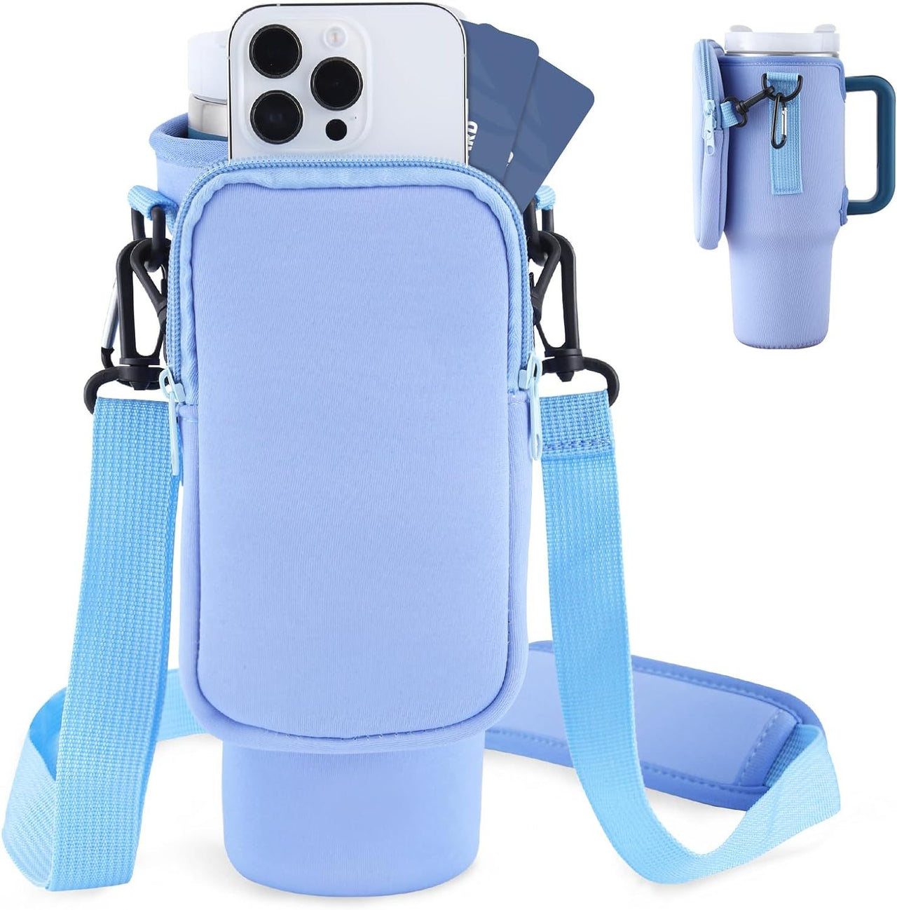 Water Bottle Carrier Bag, Compatible With 40oz Tumbler With Handle