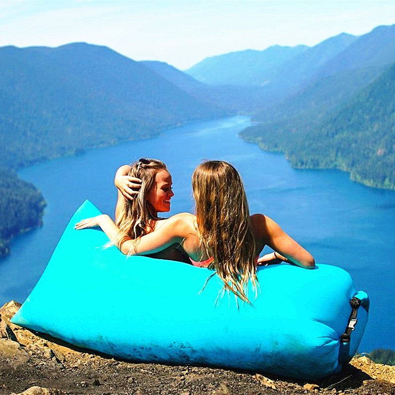 Air Sofa Fast Inflatable Hangout Lounger--No Air Pump