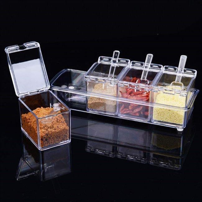 Seasoning Storage Box Spices Condiment Dispenser