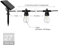 Thumbnail for Waterproof LED Outdoor Solar String Lights