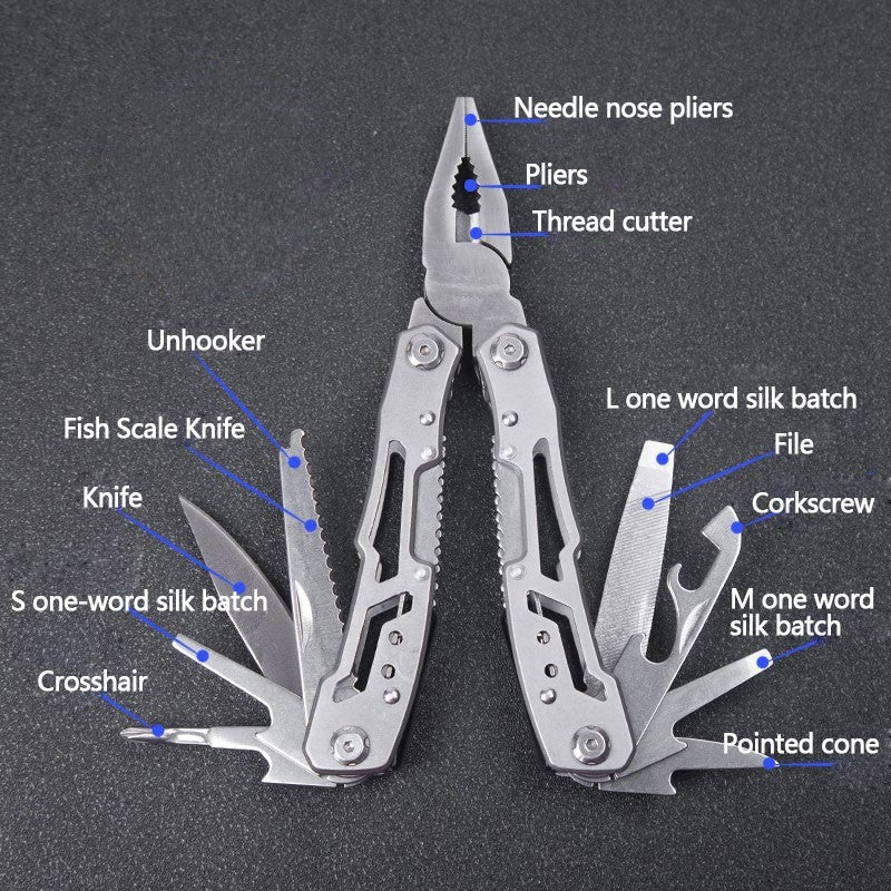 All Steel Multi-Function Pliers