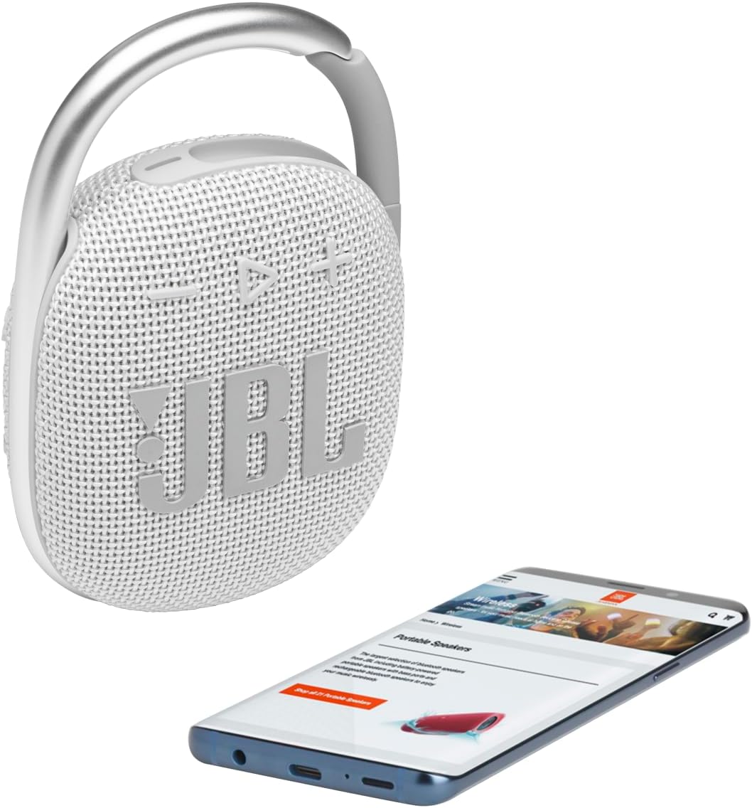 JBL Clip 4 Eco - Portable Mini Bluetooth Speaker, big audio and punchy bass, integrated carabiner, IP67 waterproof and dustproof, 10 hours of playtime, speaker for home, outdoor and travel