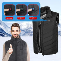 Thumbnail for Men's Lightweight Electric USB Warm Vest Nine-zone Heating