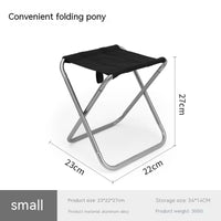 Thumbnail for Portable Aluminum Alloy Folding Stool