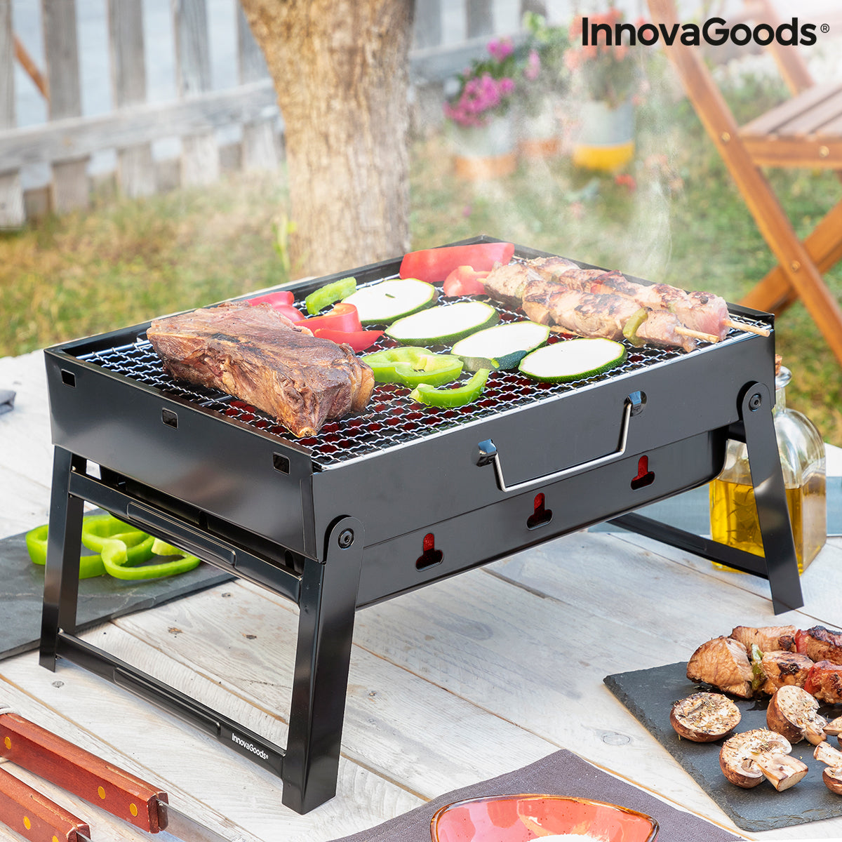 Folding Portable Charcoal Barbecue