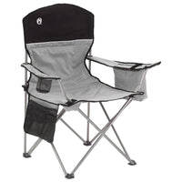 Thumbnail for Coleman Cooler Quad Chair | Black | Cup Holder | Strong Steel Frame | Adjustable Arm Heights