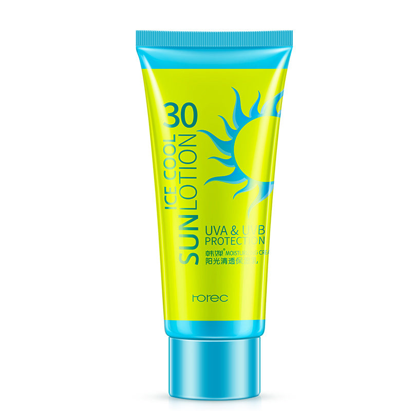 SPF 30 Sunscreen Clear Facial Cream, Moisturizing Lotion