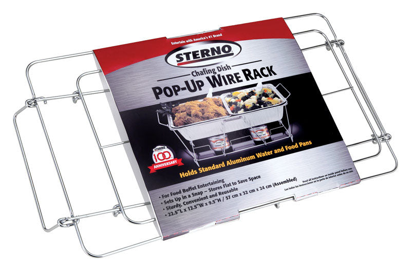 Sterno Wire Chafing Dish Rack, 9.5 x 12.13 x 22.75 in.