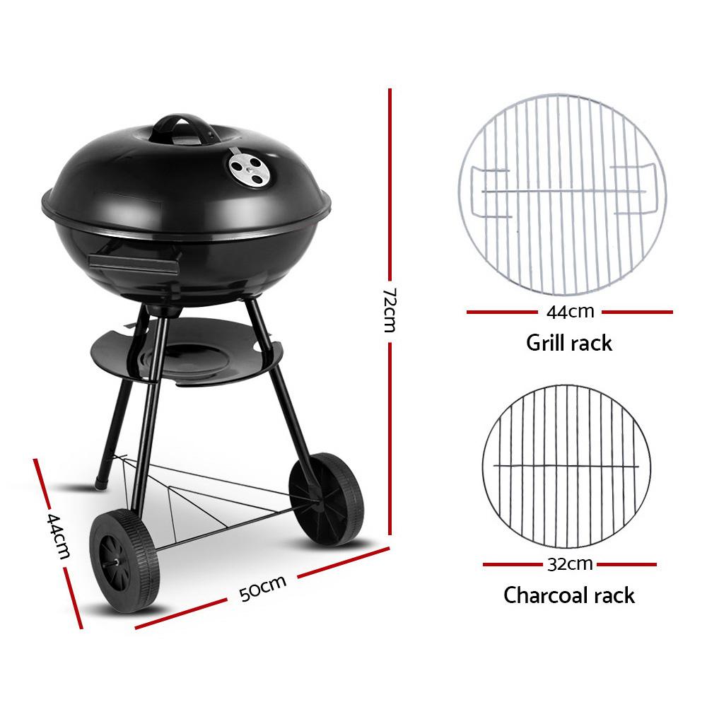 Grillz Charcoal BBQ steel Smoker/Grill