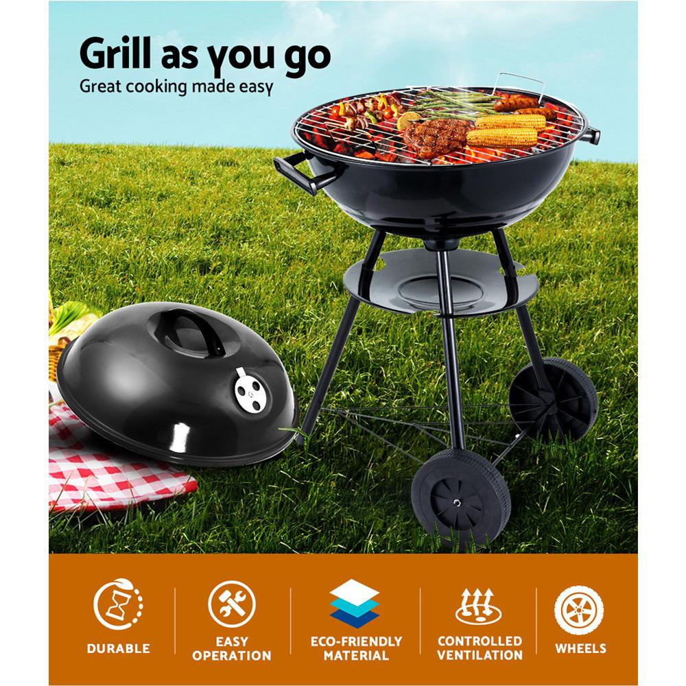 Grillz Charcoal BBQ steel Smoker/Grill