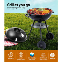 Thumbnail for Grillz Charcoal BBQ steel Smoker/Grill