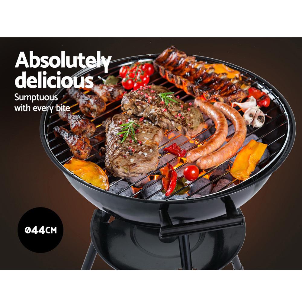 Grillz Charcoal BBQ steel Smoker/Grill