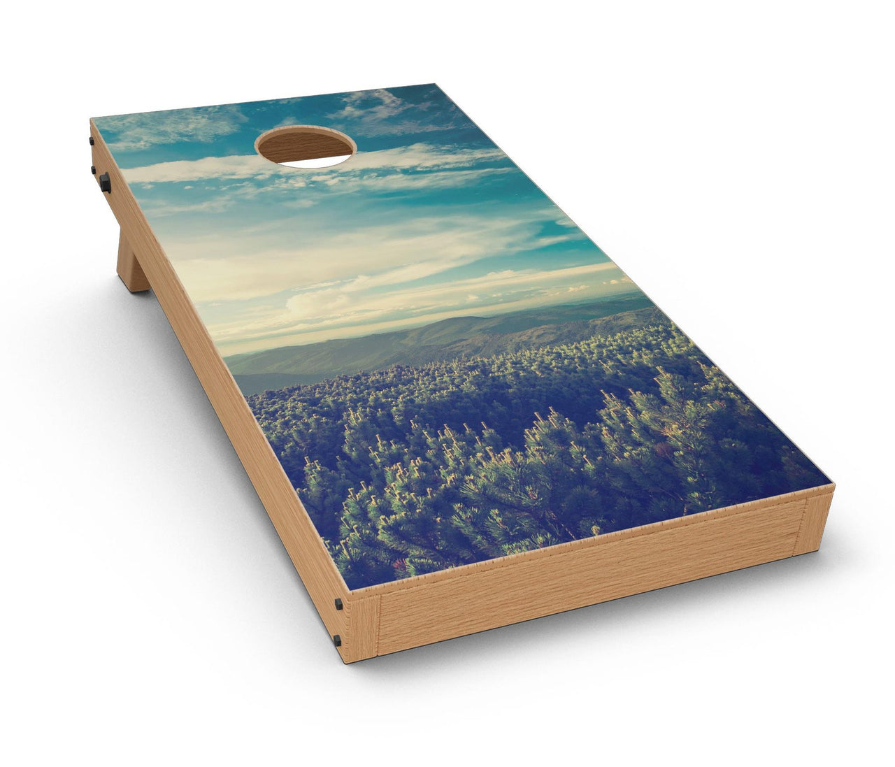 Country Skyline CornHole Board Skin Decal Kit
