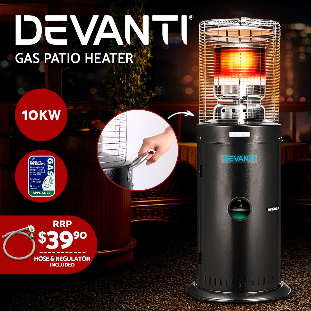 Devanti Gas Patio Outdoor Heater Propane Butane LPG Portable Heater