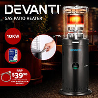 Thumbnail for Devanti Gas Patio Outdoor Heater Propane Butane LPG Portable Heater