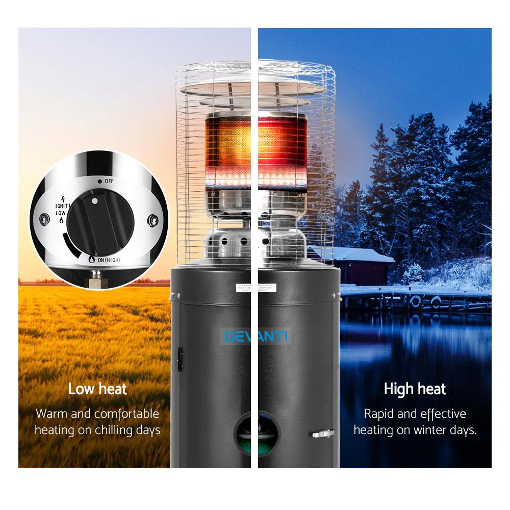 Devanti Gas Patio Outdoor Heater Propane Butane LPG Portable Heater