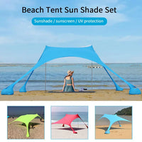 Thumbnail for Family Beach Awning 7x5 Feet Ultralight Sun Shade Tent With Sandbag