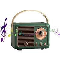 Thumbnail for Bluetooth Compact Retro Speakers with Radio