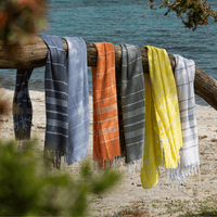 Thumbnail for Beach Spa Turkish Hammam Towel Sultan Dark Blue