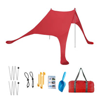 Thumbnail for Family Beach Awning 7x5 Feet Ultralight Sun Shade Tent With Sandbag