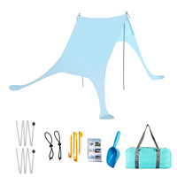 Thumbnail for Family Beach Awning 7x5 Feet Ultralight Sun Shade Tent With Sandbag