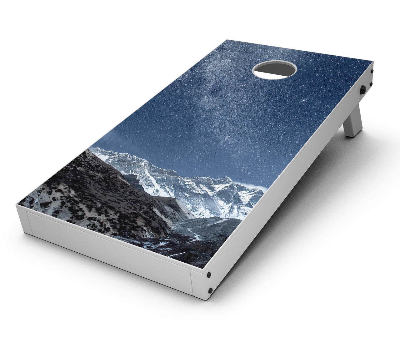 CornHole Board Skin Decal Kit--Starry Mountaintop