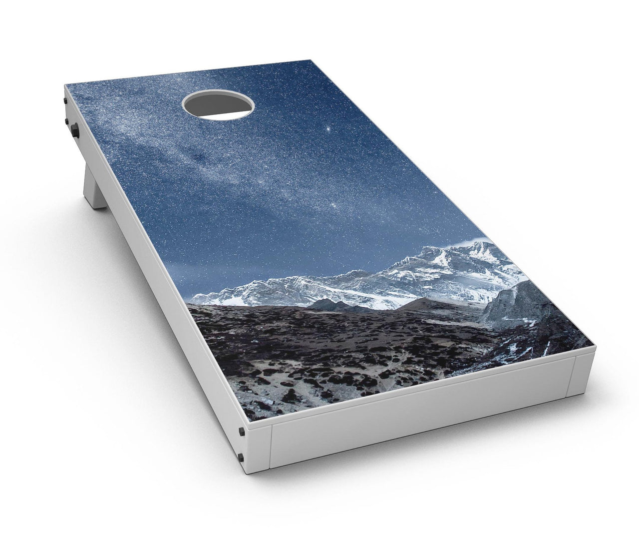 CornHole Board Skin Decal Kit--Starry Mountaintop