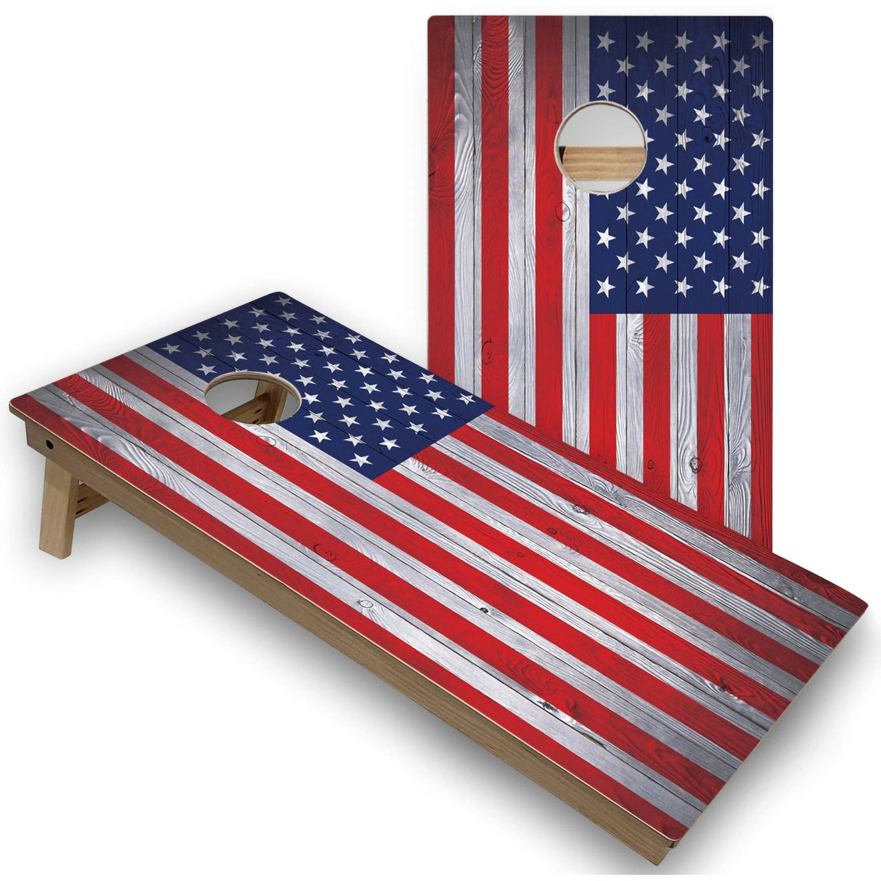 American Flag Cornhole Set