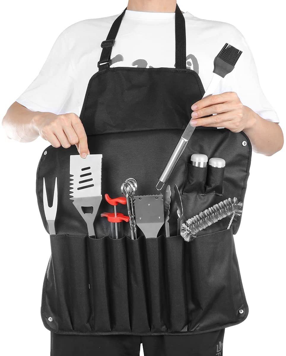 30-piece Set Of  BBQ Tools Combination Apron Gift Set